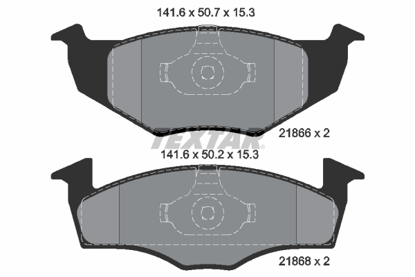 TEXTAR 2186601 Q+ Bremsbelagsatz, Scheibenbremse