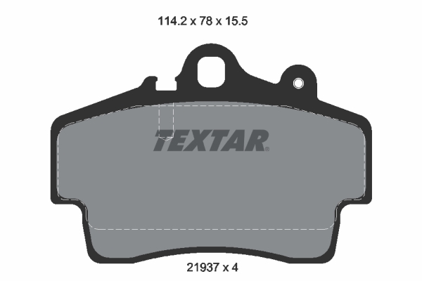 TEXTAR 2193702 Bremsbelagsatz, Scheibenbremse