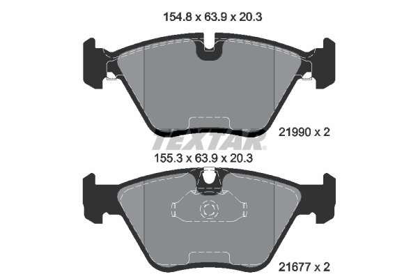 TEXTAR 2199081 epad Bremsbelagsatz, Scheibenbremse