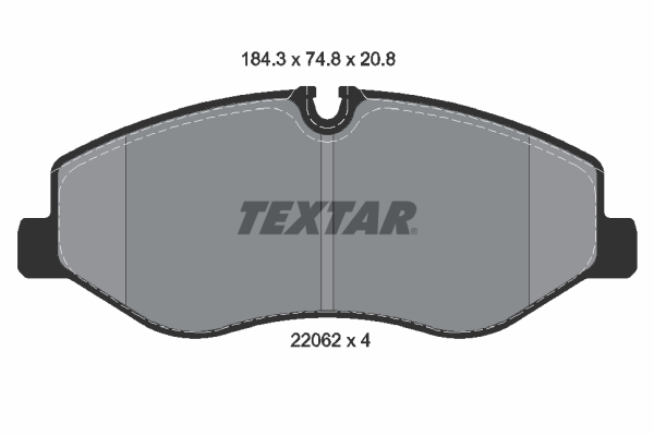 TEXTAR 2206201 Q+ Bremsbelagsatz, Scheibenbremse