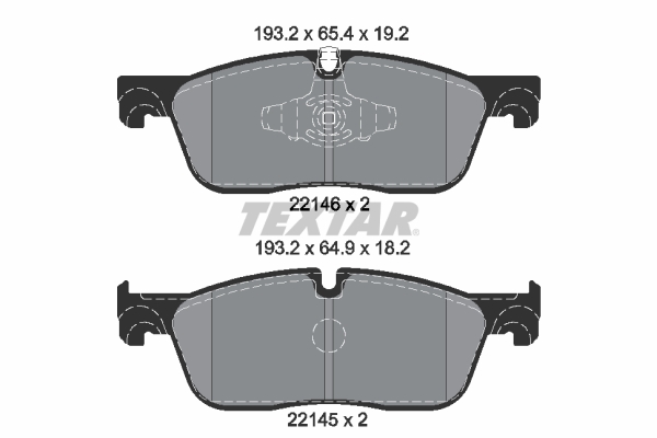 TEXTAR 2214601 Q+ Bremsbelagsatz, Scheibenbremse