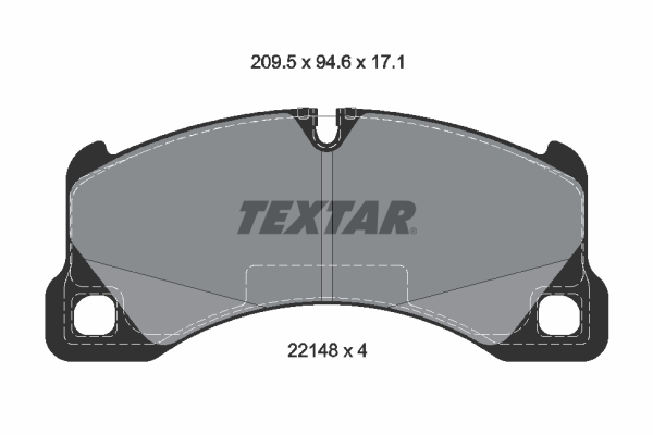 TEXTAR 2214801 Bremsbelagsatz, Scheibenbremse