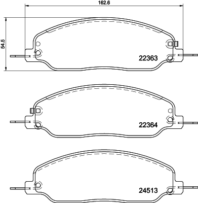 TEXTAR 2236301 Bremsbelagsatz, Scheibenbremse