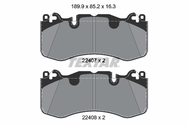 TEXTAR 2240701 Q+ Bremsbelagsatz, Scheibenbremse