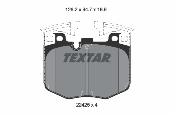 TEXTAR 2242501 set placute...