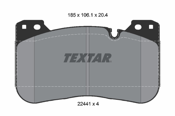 TEXTAR 2244101 Q+ Bremsbelagsatz, Scheibenbremse