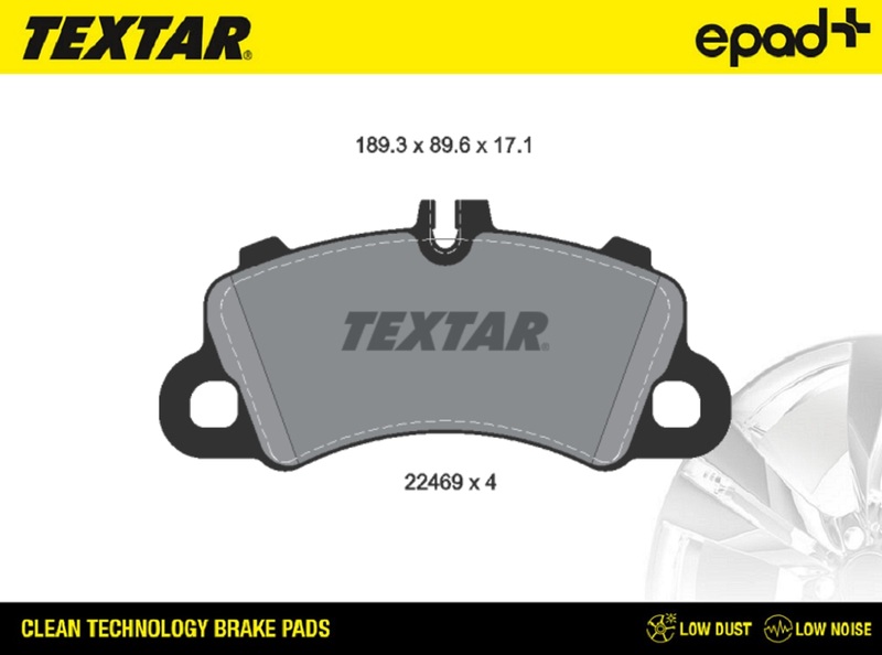 TEXTAR 2246901CP epad+ Bremsbelagsatz, Scheibenbremse