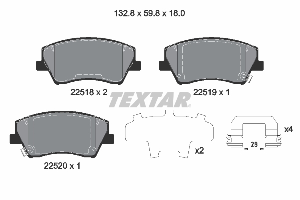 TEXTAR 2251801 Q+ комплект...