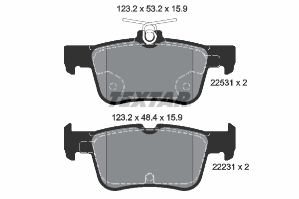 TEXTAR 2253101 set placute...