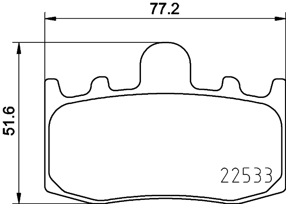 TEXTAR 2253301 Bremsbelagsatz, Scheibenbremse