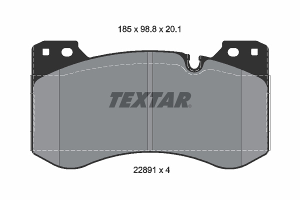 TEXTAR 2289101 Σετ τακάκια,...