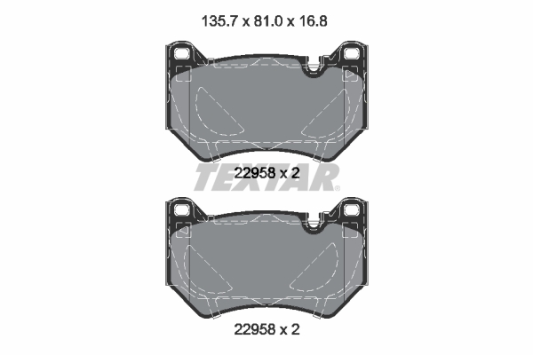 TEXTAR 2295801 Q+ Bremsbelagsatz, Scheibenbremse