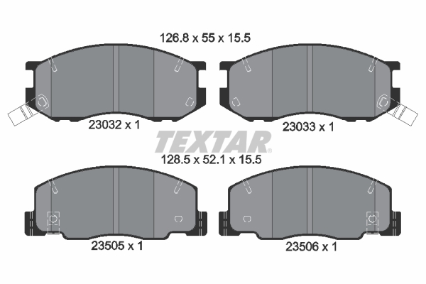 TEXTAR 2303201 Bremsbelagsatz, Scheibenbremse