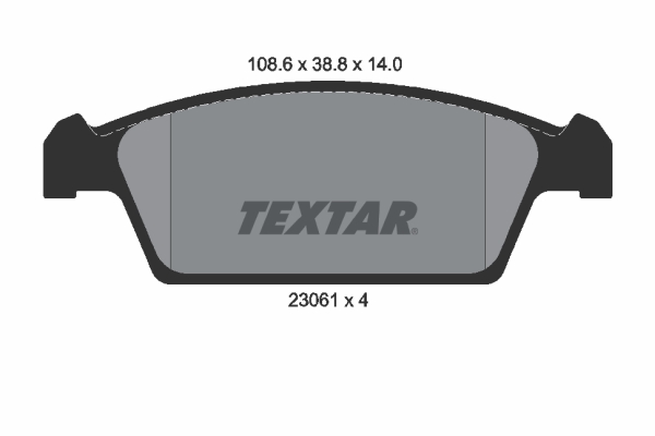TEXTAR 2306101 Bremsbelagsatz, Scheibenbremse