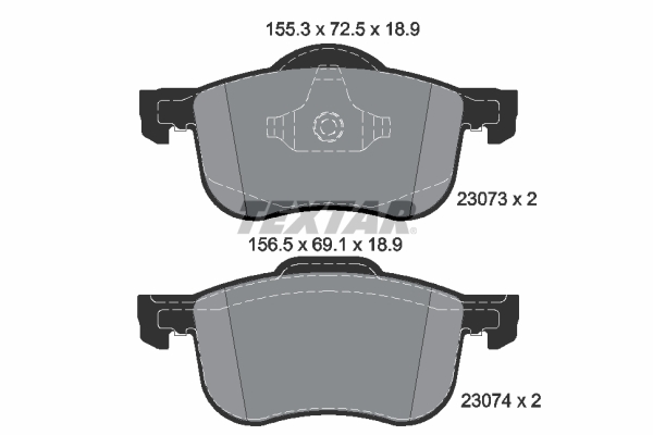 TEXTAR 2307381 epad Bremsbelagsatz, Scheibenbremse