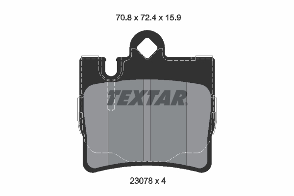 TEXTAR 2307881 epad Bremsbelagsatz, Scheibenbremse