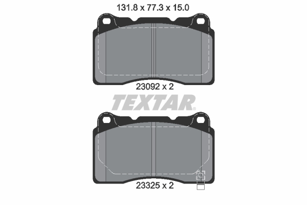 TEXTAR 2309204 Q+ Bremsbelagsatz, Scheibenbremse