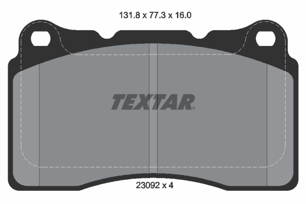 TEXTAR 2309203 Q+ Bremsbelagsatz, Scheibenbremse