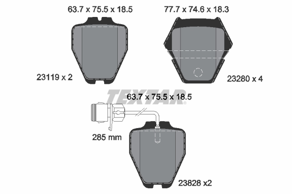 TEXTAR 2311901 Q+ комплект...