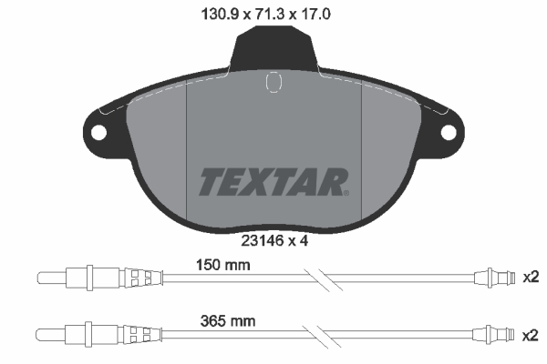 TEXTAR 2314601 комплект...