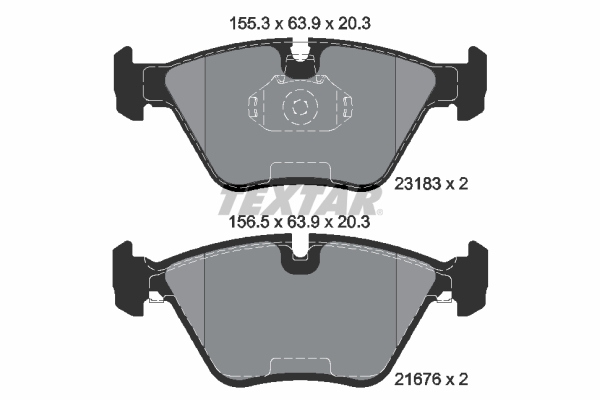TEXTAR 2318381 epad Bremsbelagsatz, Scheibenbremse