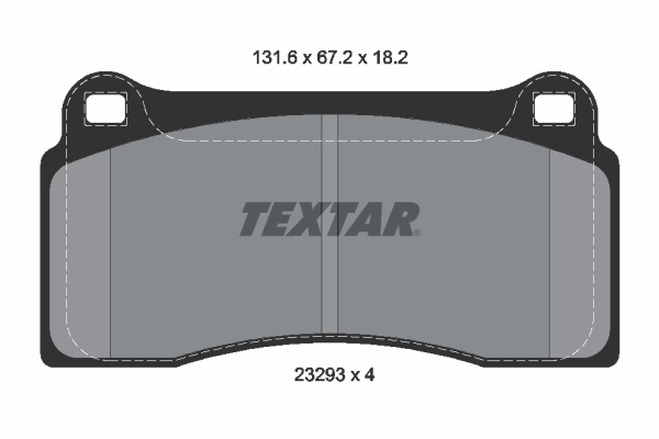 TEXTAR 2329301 Q+ Bremsbelagsatz, Scheibenbremse