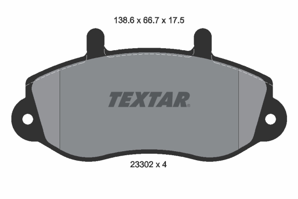 TEXTAR 2330201 Bremsbelagsatz, Scheibenbremse