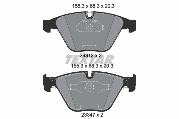 TEXTAR 2331281 epad Bremsbelagsatz, Scheibenbremse