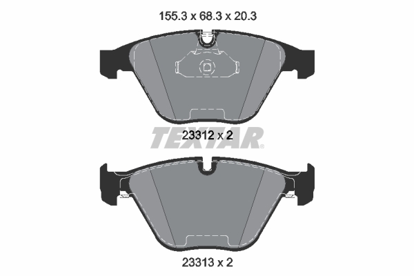 TEXTAR 2331282 epad Bremsbelagsatz, Scheibenbremse