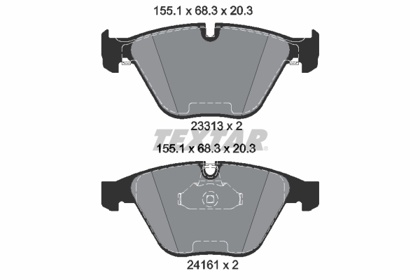 TEXTAR 2331382 epad Bremsbelagsatz, Scheibenbremse