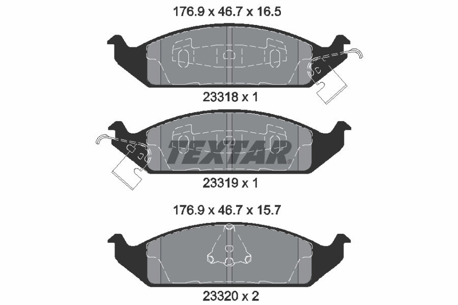 TEXTAR 2331801 Q+ Bremsbelagsatz, Scheibenbremse