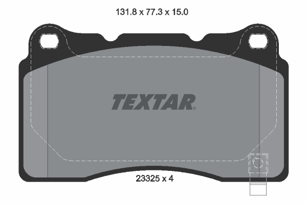 TEXTAR 2332501 Q+ Bremsbelagsatz, Scheibenbremse