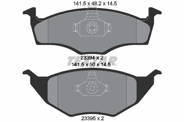 TEXTAR 2339402 Bremsbelagsatz, Scheibenbremse
