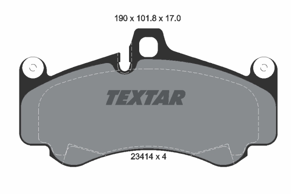 TEXTAR 2341401 Bremsbelagsatz, Scheibenbremse