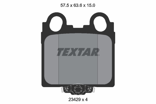 TEXTAR 2342901 Bremsbelagsatz, Scheibenbremse