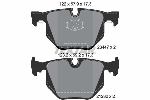 TEXTAR 2344702 Q+ Bremsbelagsatz, Scheibenbremse