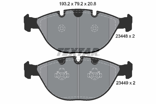 TEXTAR 2344801 Q+ Bremsbelagsatz, Scheibenbremse