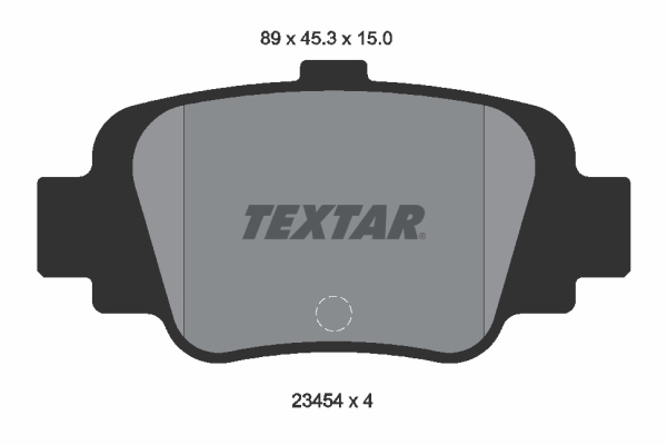 TEXTAR 2345401 Bremsbelagsatz, Scheibenbremse