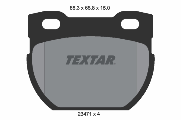 TEXTAR 2347101 Q+ Bremsbelagsatz, Scheibenbremse