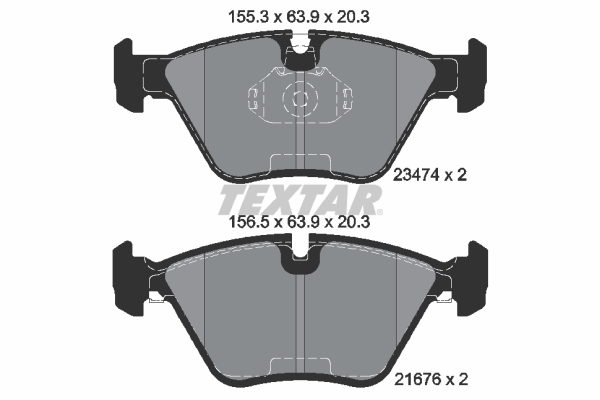 TEXTAR 2347402 Q+ Bremsbelagsatz, Scheibenbremse
