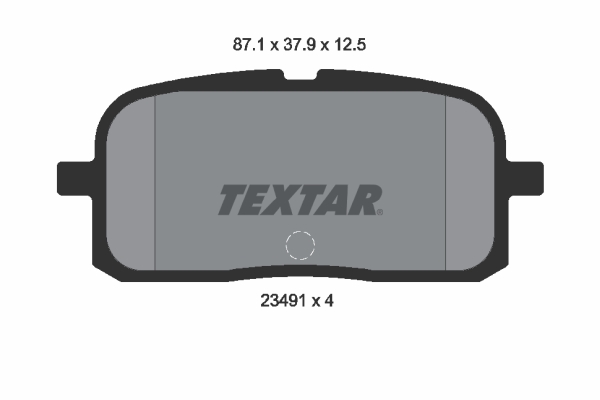 TEXTAR 2349101 Bremsbelagsatz, Scheibenbremse