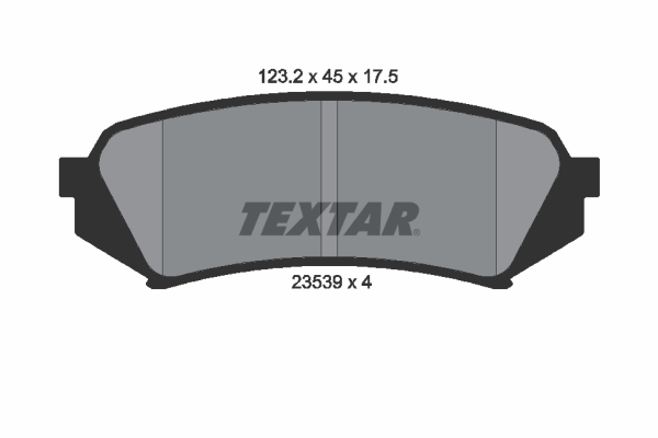 TEXTAR 2353902 Bremsbelagsatz, Scheibenbremse