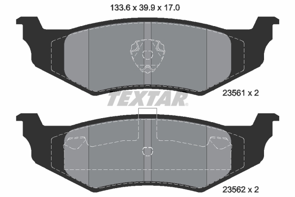 TEXTAR 2356102 Q+ Bremsbelagsatz, Scheibenbremse