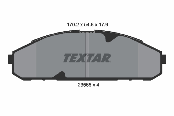 TEXTAR 2356501 Bremsbelagsatz, Scheibenbremse