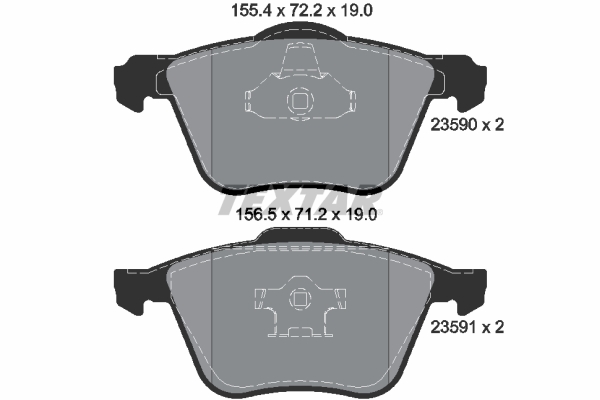TEXTAR 2359001 Q+ Bremsbelagsatz, Scheibenbremse
