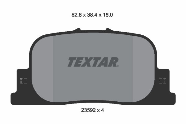 TEXTAR 2359201 Bremsbelagsatz, Scheibenbremse