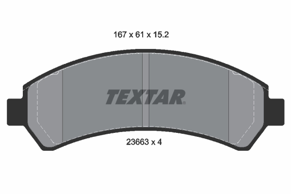 TEXTAR 2366301 Q+ Bremsbelagsatz, Scheibenbremse