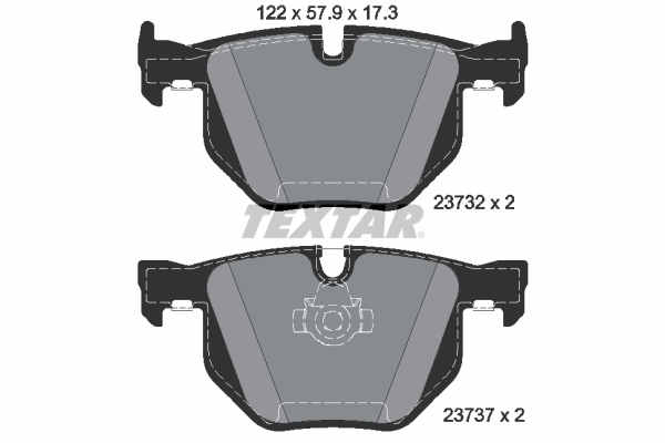 TEXTAR 2373281 epad Bremsbelagsatz, Scheibenbremse