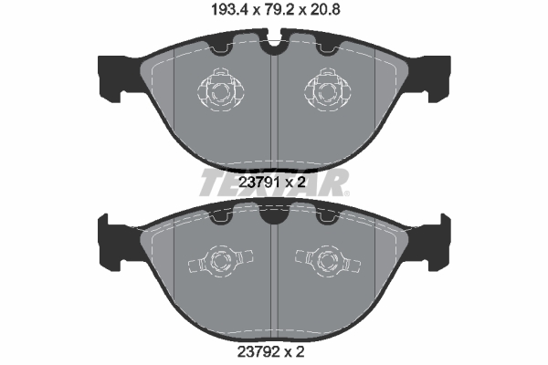 TEXTAR 2379181 epad Bremsbelagsatz, Scheibenbremse