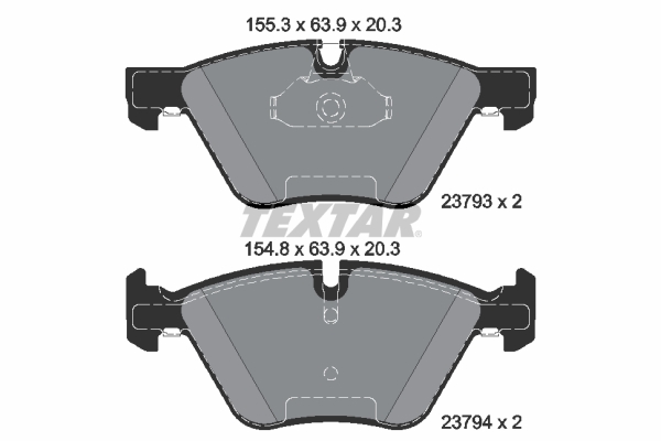 TEXTAR 2379381 epad Bremsbelagsatz, Scheibenbremse